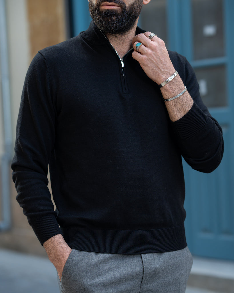 Kayan Half Zip Neck Jumper
